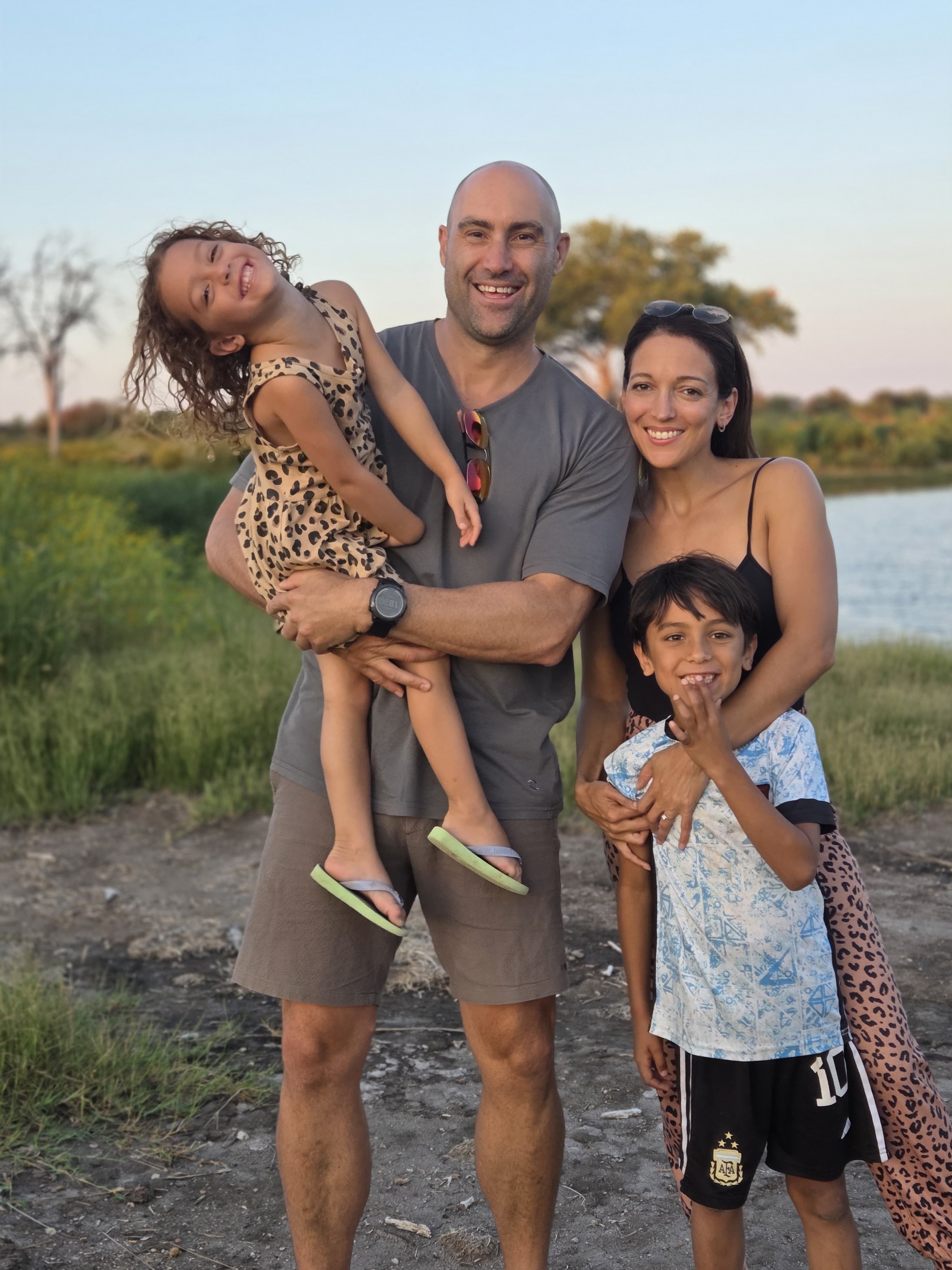 Founder of Super by Nature with her family