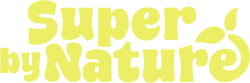 Yellow 'Super by Nature' logo on a transparent background